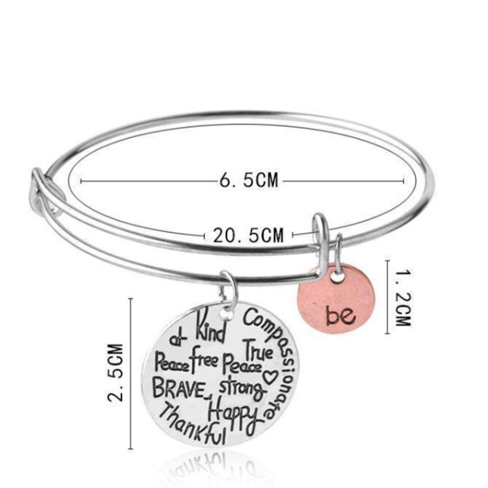 “Be” Reminder Bangle - Picture 4 of 7